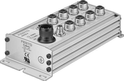 Festo 175640 electrical module CP-A08-M12-5POL With 8 outputs. Authorisation: c UL us - Recognized (OL), KC mark: KC-EMV, CE mark (see declaration of conformity): (* to EU directive for EMC, * to EU directive explosion protection (ATEX)), ATEX category Gas: II 3G, ATE