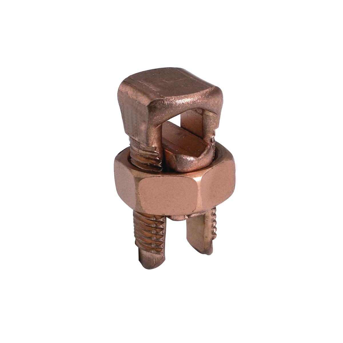 Hubbell KS17 Copper Split Bolt, Cu: 8 AWG (Str)-6 AWG (Sol) (Run & Tap),Length:1.14.  ; Features: UL467 Listed For Direct Burial Applications In Earth Or Concrete, Compact, High-Strength, High Copper Alloy SERVIT Split-Bolt Has Free-Running Threads And Easy To Grip Wr