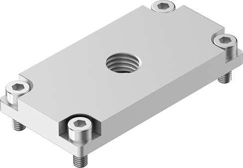 Festo 8021859 pressure supply plate VABF-P5-P3A3-G14 Corrosion resistance classification CRC: 2 - Moderate corrosion stress, Product weight: 88 g, Materials note: Conforms to RoHS, Material o-ring: NBR, Material plate: Wrought Aluminium alloy