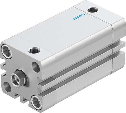 Festo 536285 compact cylinder ADN-32-50-I-P-A Per ISO 21287, with position sensing and internal piston rod thread Stroke: 50 mm, Piston diameter: 32 mm, Piston rod thread: M8, Cushioning: P: Flexible cushioning rings/plates at both ends, Assembly position: Any