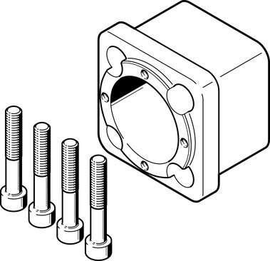 Festo 2733780 coupling housing EAMK-A-D50-64B Assembly position: Any, Storage temperature: -25 - 60 °C, Relative air humidity: 0 - 95 %, Ambient temperature: -10 - 60 °C, Product weight: 425 g