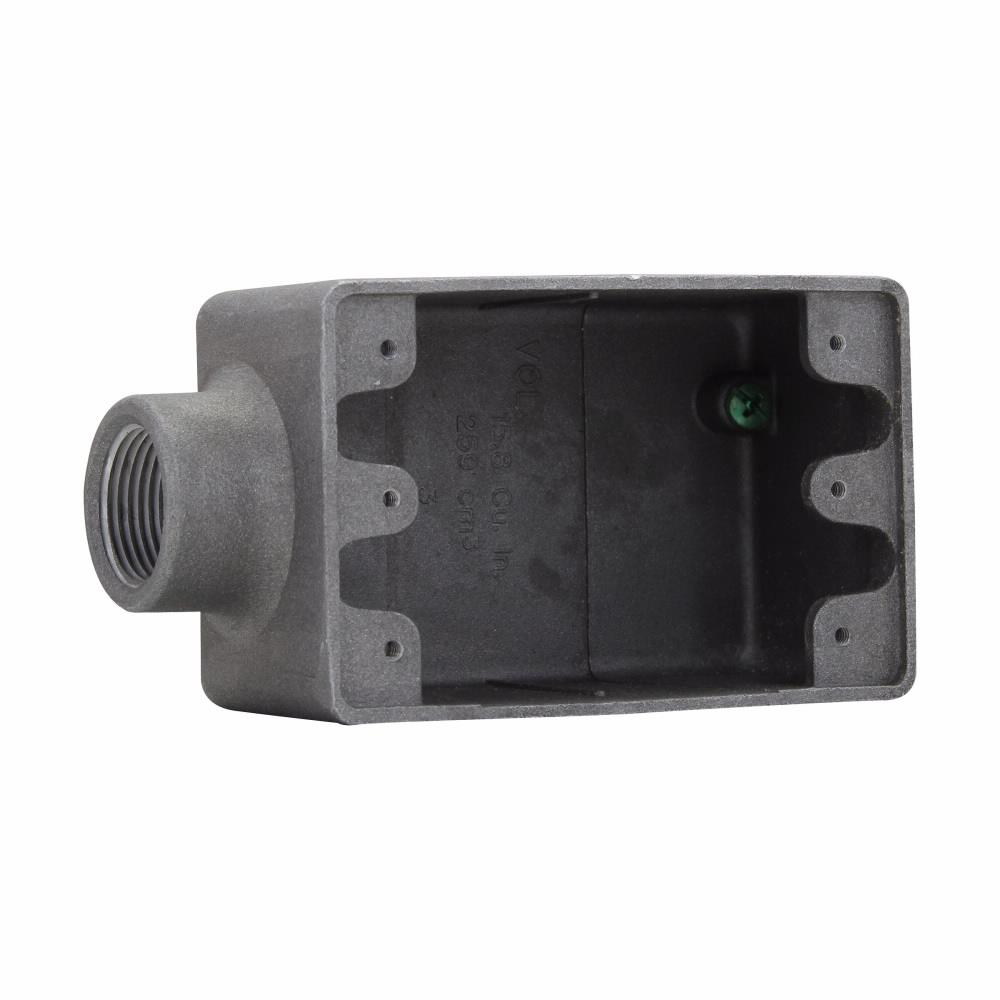 Eaton FS1 SA Eaton Crouse-Hinds series Condulet FS device box, Shallow, Copper-free aluminum, Single-gang, 1/2"