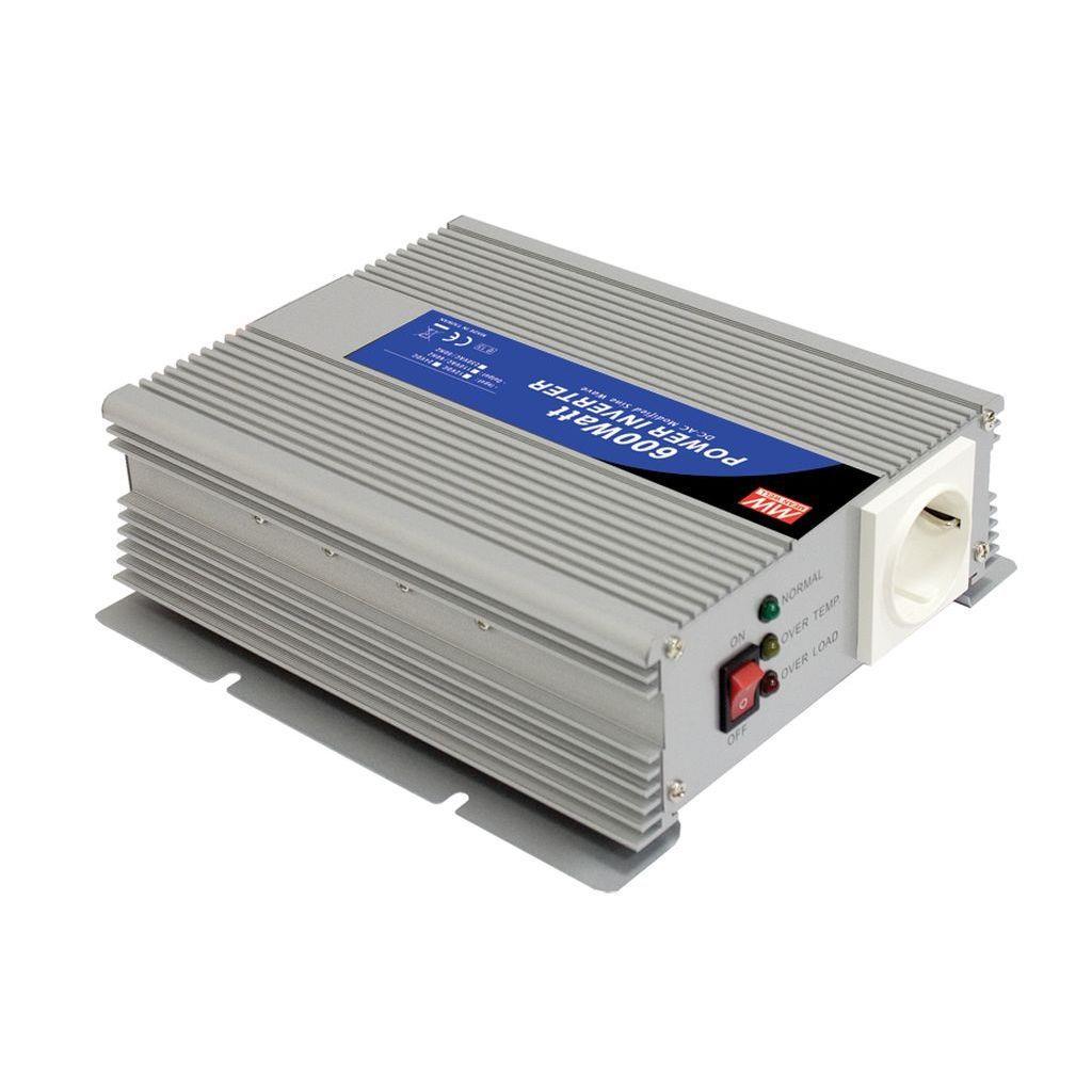 MEAN WELL A301-600-F3 DC-AC Modified sine wave inverter 600W; Input 12Vdc; Output 230Vac; ON/OFF switch; Cooling fan ON/OFF control