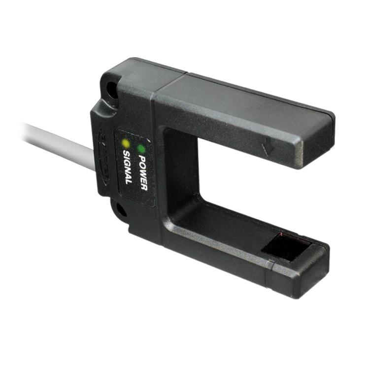 Banner SLE30B6V SLE30 EXPERT Series: Teach Mode Slot Sensor, Slot width: 30 mm; Input: 10-30V dc, Output: Bipolar: 1 NPN; 1 PNP, 2 m (6.5 ft) Cable