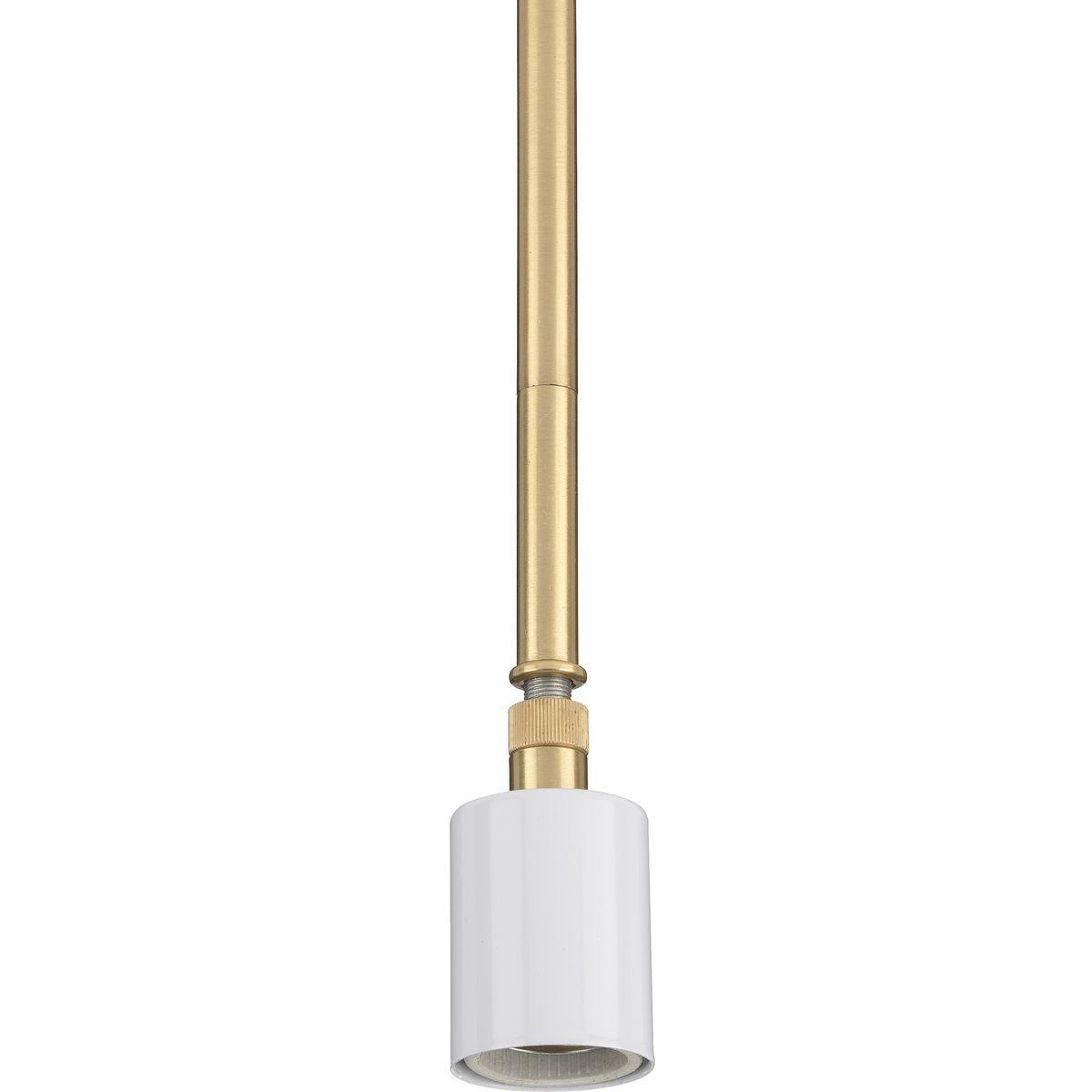 Hubbell P5198-12 This versatile modular pendant stem kit system will help to make installation simple. The stem kit allows you to customize lighting to perfectly fit the personality of your home. A satin brass finish coats this pendant stem kit system.  ; Customize lighti