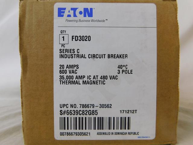 FD3020 Part Image. Manufactured by Eaton.