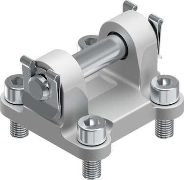 Festo 174392 swivel flange SNCB-50 Size: 50, Based on the standard: ISO 15552, Corrosion resistance classification CRC: 1 - Low corrosion stress, Ambient temperature: -40 - 90 °C, Product weight: 232 g