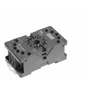 Finder 90.83.30 Plug-in socket (10-pin) - Finder - Rated current 10A - Box-clamp connections - DIN rail / Panel mounting - Black color