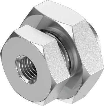 Festo 8069239 bulkhead fitting NPFC-H-M5-F Material threaded fitting: Nickel-plated brass, Container size: 10, Operating pressure: -0,95 - 50 bar, Operating medium: Compressed air in accordance with ISO8573-1:2010 [-:-:-], Corrosion resistance classification CRC: 1 - L