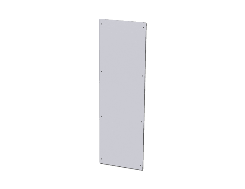 Saginaw Control SCE-BP1806LG Plate, IMS Barrier, Height:70.37", Width:21.50", Depth:0.08", Powder coated RAL 7035 gray.