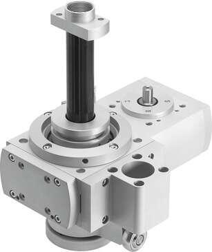 Festo 1098558 rotary/lifting module EHMB-32-100 Drive pinion diameter: 12 mm, Working stroke: 0 - 100 mm, Size: 32, Rotation angle: Endless, Toothed-belt pitch: 5 mm