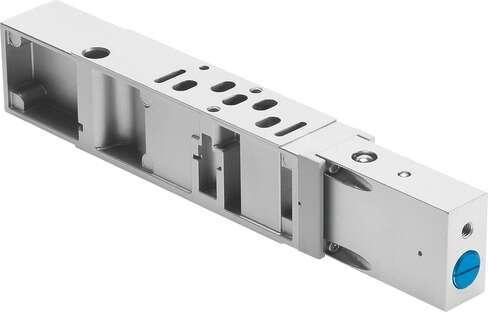 Festo 542885 vertical pressure shut-off plate VABF-S4-1-L1D1-C For valve terminals VTSA and VTSA-F, standard port pattern to 15407-2, for mounting between manifold sub-base and valve, supply pressure of the terminal is blocked. Dismantling of the valve is possible wit