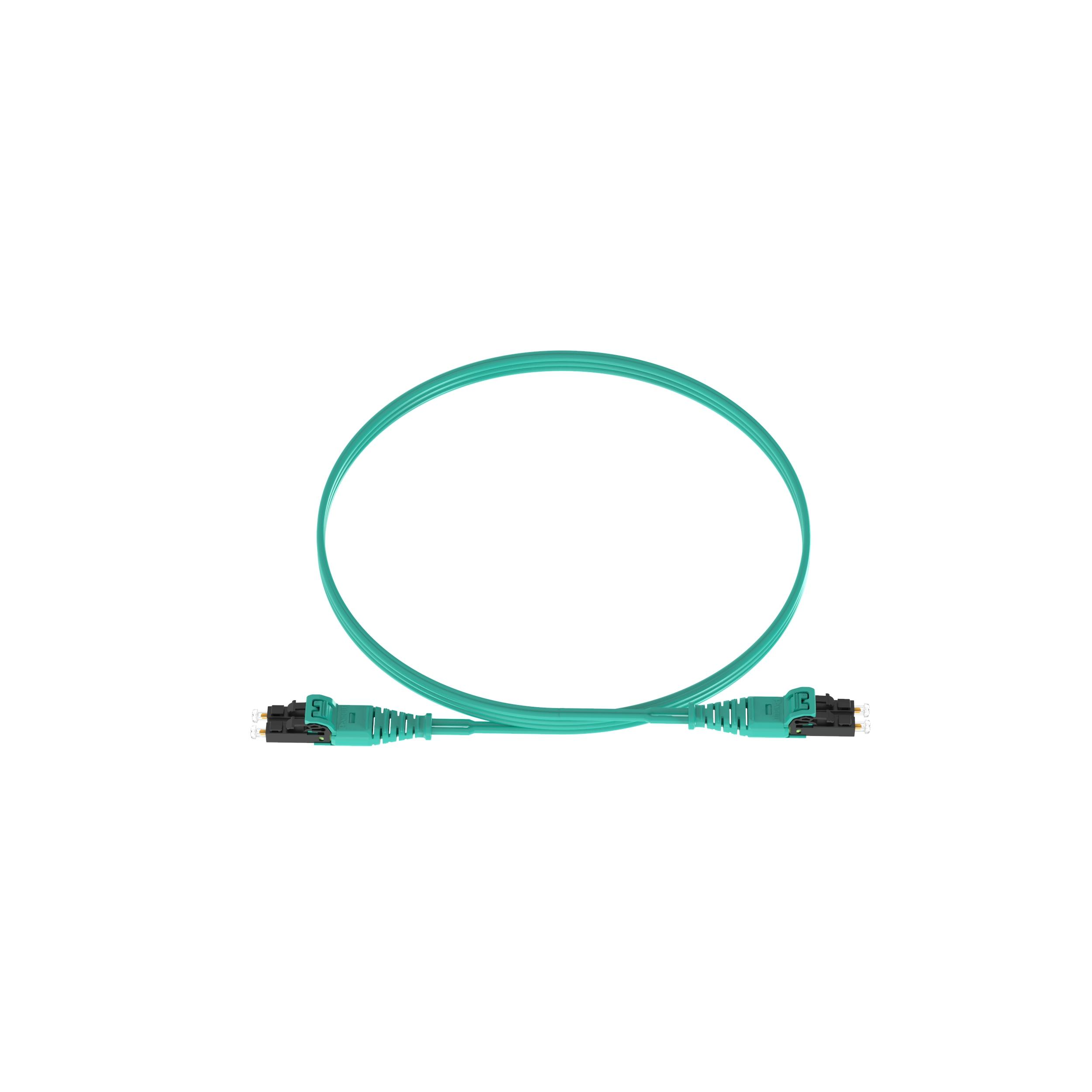 Panduit FZ2ELQ1Q1SNM001 Opti-Core® 2 Fiber Patch Cord, OM4, LC Push Pull, LSZH