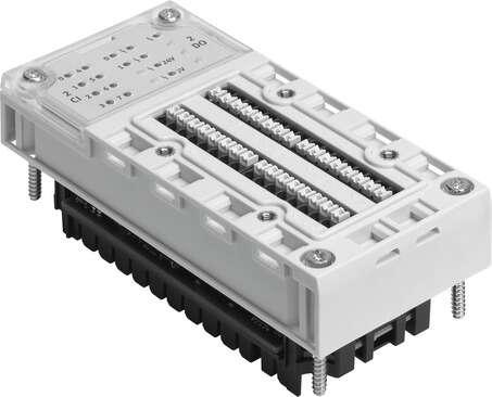 Festo 576046 input/output module CPX-2ZE2DA Dimensions W x L x H: (* (incl. interlinking block and connection technology), * 50 mm x 107 mm x 50 mm), Grid dimension: 50 mm, No. of outputs: 2, No. of inputs: 2, Diagnosis: Operating mode-dependent diagnostics