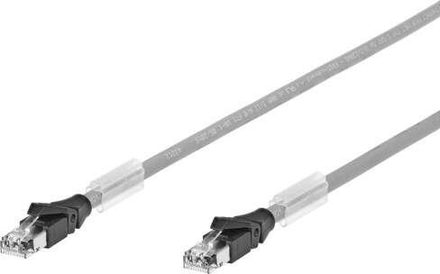 Festo 8040455 connecting cable NEBC-R3G4-ES-1-S-R3G4-ET Conforms to standard: IEC 60603-7-3, Electrical connection 1: Straight plug connector, RJ45, 4-pin, Electrical connection 2: Straight plug connector, RJ45, 4-pin, Operating voltage range DC: 0 - 30 V, Acceptable c