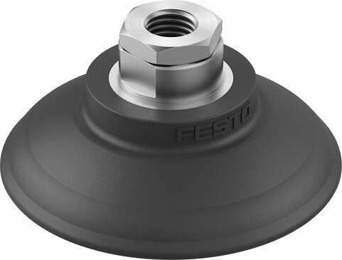 Festo 8073833 suction cup OGVM-80-G-N-G14F Suction cup height compensator: 12,8 mm, Min. workpiece radius: 45 mm, Nominal size: 7 mm, suction cup diameter: 80 mm, suction cup volume: 48 cm3