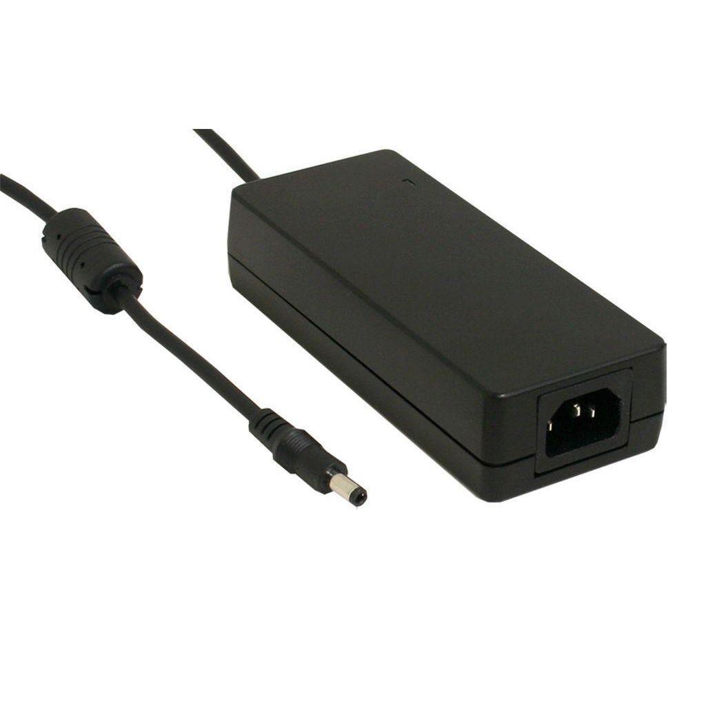 MEAN WELL GST120A48-P1M AC-DC Industrial desktop adaptor with PFC; Output 48Vdc at 2.5A; 3 pole AC inlet IEC320-C14