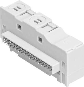 Festo 560961 electrical interlinking module VMPAL-EVAP-10-1 Valve size: 10 mm, Max. number of valve positions: 1, Max. number of solenoid coils: 1, Integrated function: Colour-coded assignment of the valve function, Nominal operating voltage DC: 24 V