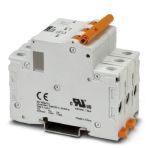 Phoenix Contact 1020085 Thermomagnetic device circuit breaker, number of positions: 3, connection method: Screw, cross section: 1 mm²- 35 mm², AWG: 18 - 2, width: 52.9 mm, mounting type: DIN rail: 35 mm, Color: gray