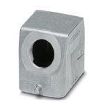 Phoenix Contact 1412572 Sleeve housing B6, for single locking latch, material: Die-cast aluminum, salt water resistant, cable outlets: 1, lateral, height: 52 mm, cable gland: none, support sleeve: no, 1x Pg13,5, Standard
