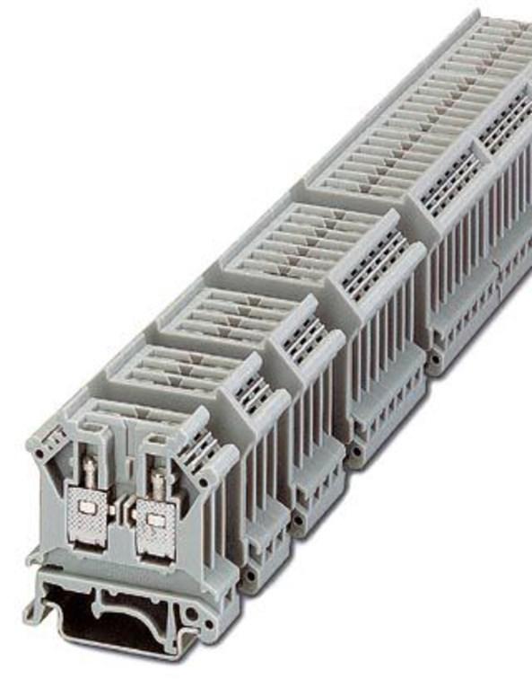 Phoenix Contact 2820136 Basic termination blocks with screw connection for NS 32 and NS 35/7.5 DIN rail, with end cover, for ST-REL..., ST-OV... and ST-OE... plugs, 3-pos.