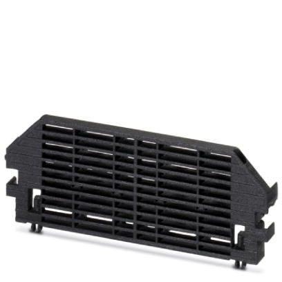Phoenix Contact 2200172 Press-drawn section housings, Side element for U-shaped profile cover, width: 10.35 mm, height: 97.51 mm, color: black (9005)
