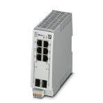 Phoenix Contact 1009222 Managed Switch 2000, 6 RJ45 ports 10/100/1000 Mbps, 2 SFP ports 100/1000 Mbps, degree of protection: IP20, PROFINET Conformance-Class B, PROFINET mode preset, PROFINET status LEDs