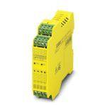 Phoenix Contact 2986096 PSR-TRISAFE-M relay output extension module with 4 safe relay output contacts (choice of 4 single-channel or 2 two-channel relay contacts), 4 alarm outputs; up to SILCL 3, Cat.4/PLe, SIL 3, EN 50156, plug-in screw connection terminal blocks