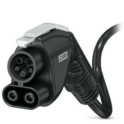 Phoenix Contact 1236563 CHARX connect, DC charging cable, with vehicle charging connector and open cable end, for charging electric vehicles (EV) with direct current (DC), CCS typeÂ 1, SAEÂ J1772, IECÂ 62196-3,  80 A / 1000 V (DC), C-Line, â€œPHOENIXÂ CONTACTâ€ logo, cable: 7 m