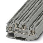 Phoenix Contact 3031429 Double-level spring-cage terminal block, connection method: Spring-cage connection, cross section: 0.08 mm² - 6 mm², AWG: 28 - 10, width: 6.2 mm, color: gray, mounting type: NS 35/7,5, NS 35/15
