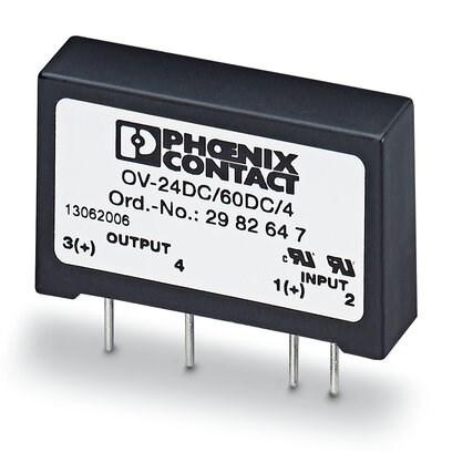 Phoenix Contact 2982647 Solid-state relay, for signal amplification and isolation of the control and load circuits, can be plugged in the solderable plug-in bases SIM-AMS or with PCB connection for mounting directly onto the PCB, input: 4.25-32 V DC, output: 1-60 V DC/4 A