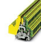 Phoenix Contact 3007123 Ground modular terminal block, connection method: Screw connection, cross section: 0.2 mm² - 4 mm², AWG: 24 - 12, width: 6.2 mm, color: green-yellow, mounting type: NS 35/7,5, NS 35/15, NS 32