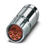 Phoenix Contact 1621536 Cable connector, SH, straight long, shielded: yes, SPEEDCON locking, M23, No. of pos.: 8+4+PE, type of contact: Pin, Crimp connection, cable diameter range: 9 mm ... 12 mm, coding:N