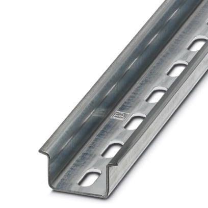 Phoenix Contact 1206599 DIN rail perforated, similar to EN 60715, material:Â Steel, galvanized, Standard profile, color:Â silver, Pack of 25 (50 m)