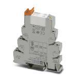 Phoenix Contact 2967235 PLC-INTERFACE, consisting of basic terminal block PLC-BSC.../21 with screw connection and plug-in miniature relay with power contact, for assembly on DIN rail NS 35/7,5, 2 changeover contacts, input voltage 12 V DC14 mm PLC basic terminal block with screw