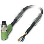 Phoenix Contact 1521902 Sensor/actuator cable, 4-position, Variable cable type, shielded, Plug angled M8, on free cable end, cable length: Free input (0.2 ... 40.0 m)