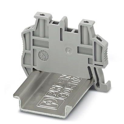 Phoenix Contact 3022276 Quick mounting end clamp for NS 35/7,5 DIN rail or NS 35/15 DIN rail, with marking option, with parking option for FBS...5, FBS...6, KSS 5, KSS 6, width: 5.15 mm, color: gray