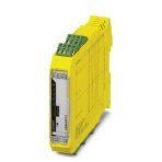 Phoenix Contact 1015533 Safety relay for emergency stop, safety doors, light grid up to SILCL 3, Cat. 4, PL e, 1- or 2-channel operation, cross-circuit detection, can be retriggered, fall back/tightening delay 0.2 s to 300 s, 5 enabling current paths, US = 24 V DC, plug-in screw