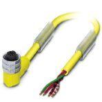 Phoenix Contact 1547229 Sensor/actuator cable, 4-position, Variable cable type, free cable end, on Socket angled 1/2"-20UNF, coding: C, cable length: Free input (0.2 ... 40.0 m)