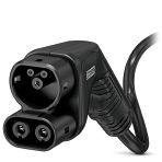 Phoenix Contact 1236973 CHARX connect, DC charging cable with vehicle charging connector and open cable end, Housing color black-black, with connected PP contact, For charging electric vehicles (EV) with direct current (DC), for installation at charging stations for electromobil
