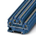 Phoenix Contact 3210570 Double-level terminal block, connection method: Push-in connection, cross section: 0.14 mm² - 4 mm², AWG: 26 - 12, width: 5.2 mm, color: blue, mounting type: NS 35/7,5, NS 35/15