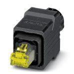 Phoenix Contact 1422205 RJ45 connector, IP67, with push/pull interlocking (Version 14), plastic housing, for 10 Gbps, for 24 ... 27 AWG stranded conductors