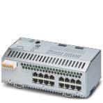 Phoenix Contact 1089205 Managed Switch 2000, 16 RJ45 ports 10/100/1000 Mbps, degree of protection: IP20, PROFINET Conformance-Class B, PROFINET mode preset, PROFINET status LEDs