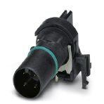 Phoenix Contact 1439887 Sensor/actuator flush-type connector, plug, 4-pos., A-coded, shielded, with angled solder connection, only contact insert