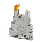 Phoenix Contact 1012004 14 mm PLC basic terminal block without relay, for mounting on DIN rail NS 35/7,5, Screw connection, 2 changeover contacts, Input voltage 24 V AC/DC