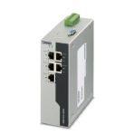 Phoenix Contact 2891030 Managed Ethernet switch with five RJ45 ports at 10/100 Mbps and operating temperature of -10°C ... +60°C