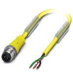 Phoenix Contact 1547151 Sensor/actuator cable, 3-position, Variable cable type, Plug straight 1/2"-20UNF, coding: C, on free cable end, cable length: Free input (0.2 ... 40.0 m)