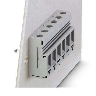 Phoenix Contact 1712417 Panel feed-through terminal block, connection method: Screw connection with tension sleeve, Solder connection, number of positions: 1, load current: 41 A, cross section: 0.2 mmÂ²Â -Â 10 mmÂ², connection direction of the conductor to plug-in direction: 0 Â