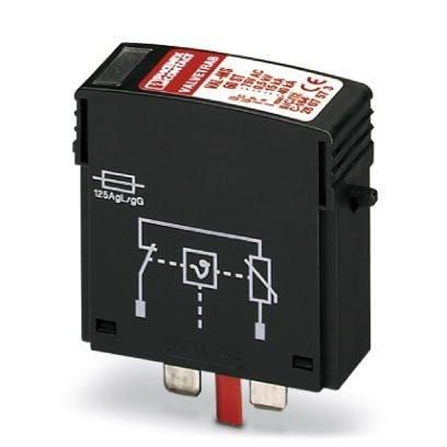 Phoenix Contact 2807573 Surge protection plug type 2 with high-capacity varistor for VAL-MS base element, thermal monitoring, visual fault warning. Design: 60 V AC