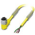 Phoenix Contact 1547180 Sensor/actuator cable, 3-position, Variable cable type, free cable end, on Socket angled 1/2"-20UNF, coding: C, cable length: Free input (0.2 ... 40.0 m)